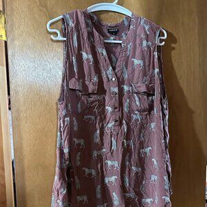 Torrid Cheetah print Tank Top Size 3